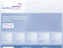Tablet Screenshot of fertilitywa.com.au